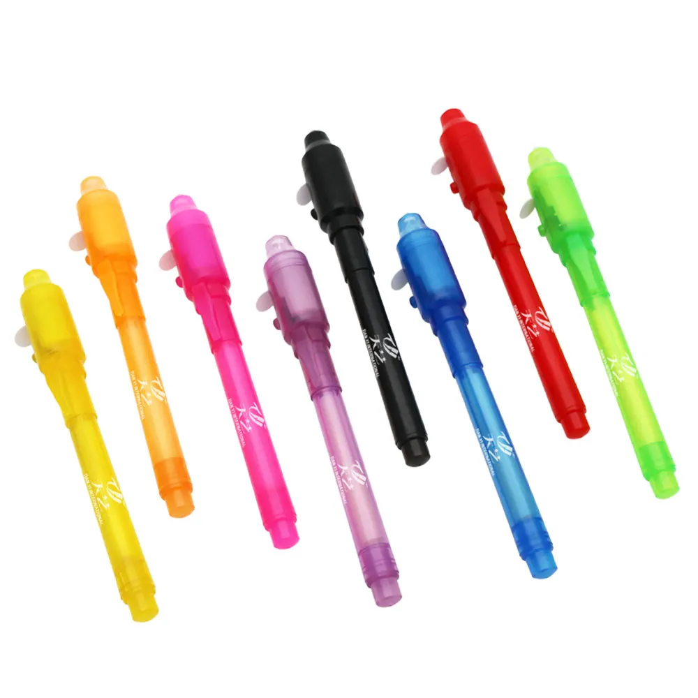 Invisible Disappearing Ink Pen Marker Secret Message Writer with UV Light Fun Activity for Kids Party Favors Ideas Gifts