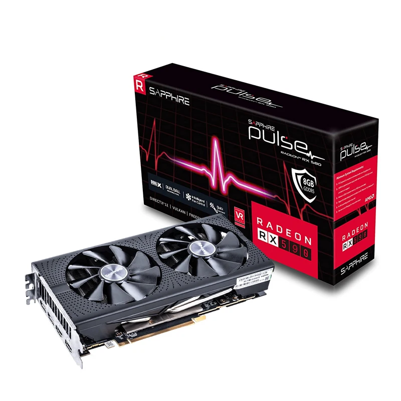 2022 Hot Selling GPU Graphics Cards Sapphire Radeon RX590 AMD Graphics Cards 8GB Video Cards