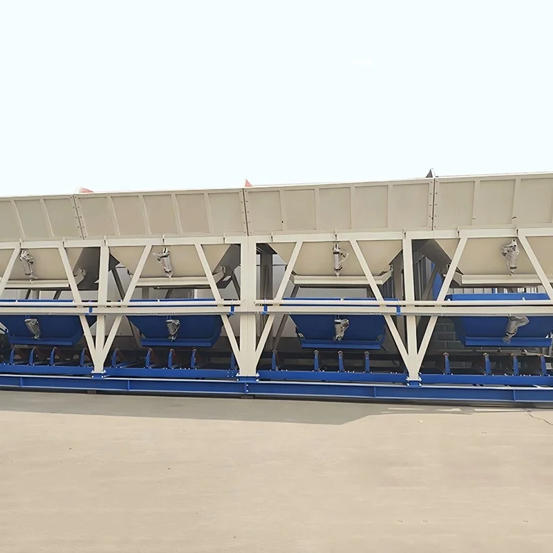 4 Bins Belt Type Automatic Concrete Batcher Cement Batching Machine Aggregate Batcher PLD1600 Concrete Dosing System