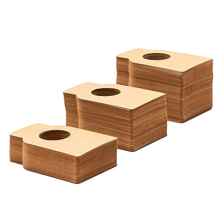 Custom printed kraft wine bottle neck label tags cellar rack hang tags