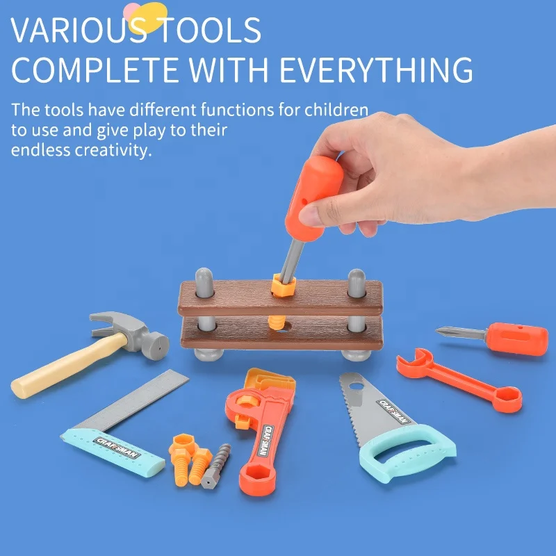 Детский игровой домик, пластиковый мастерский инструмент, игрушки для мозга и рук