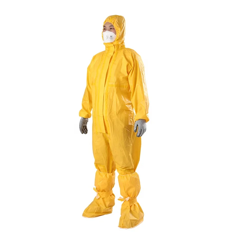 High Quality workwear safety type 3 disposable protective coverall with hood