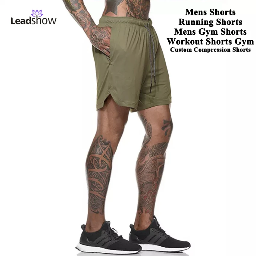 mens fitness apparel Running Shorts With Pockets Jogger Sweat Wholesale Fitness  Workout Custom Athletic Polyester Gym Shorts