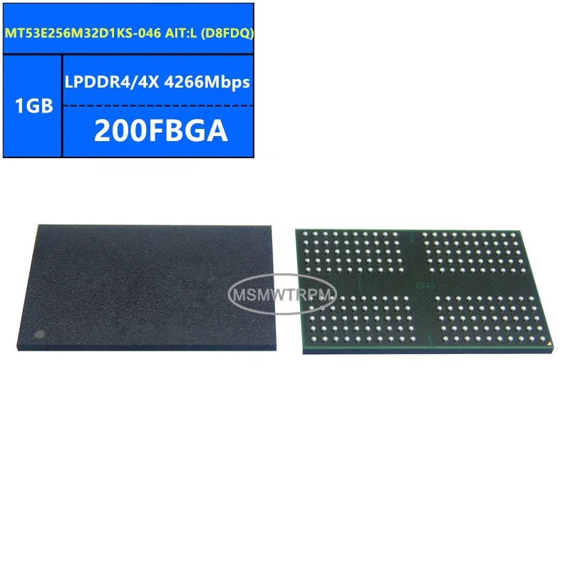 MT53E256M32D1KS-046 AIT:L D8FDQ LPDDR4/4X 1 ГБ 4266 Мбит/с 200FBGA DDR SDRAM микросхема памяти IC интегральные схемы электронные