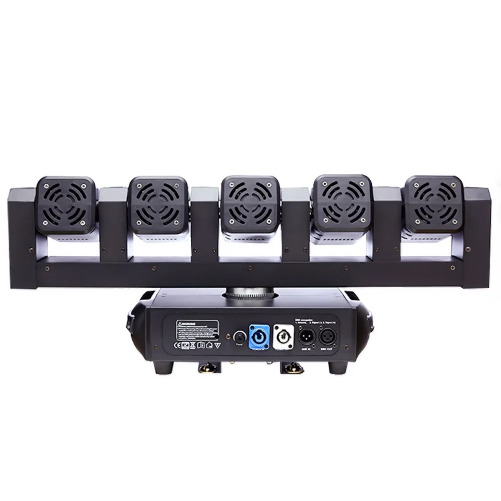 Stage Light Five-fingered Sword 5 Eyes Beam Light Wedding DJ Party KTV Dyed Scanning Spotlight With Strobe LED Moving Head Light
