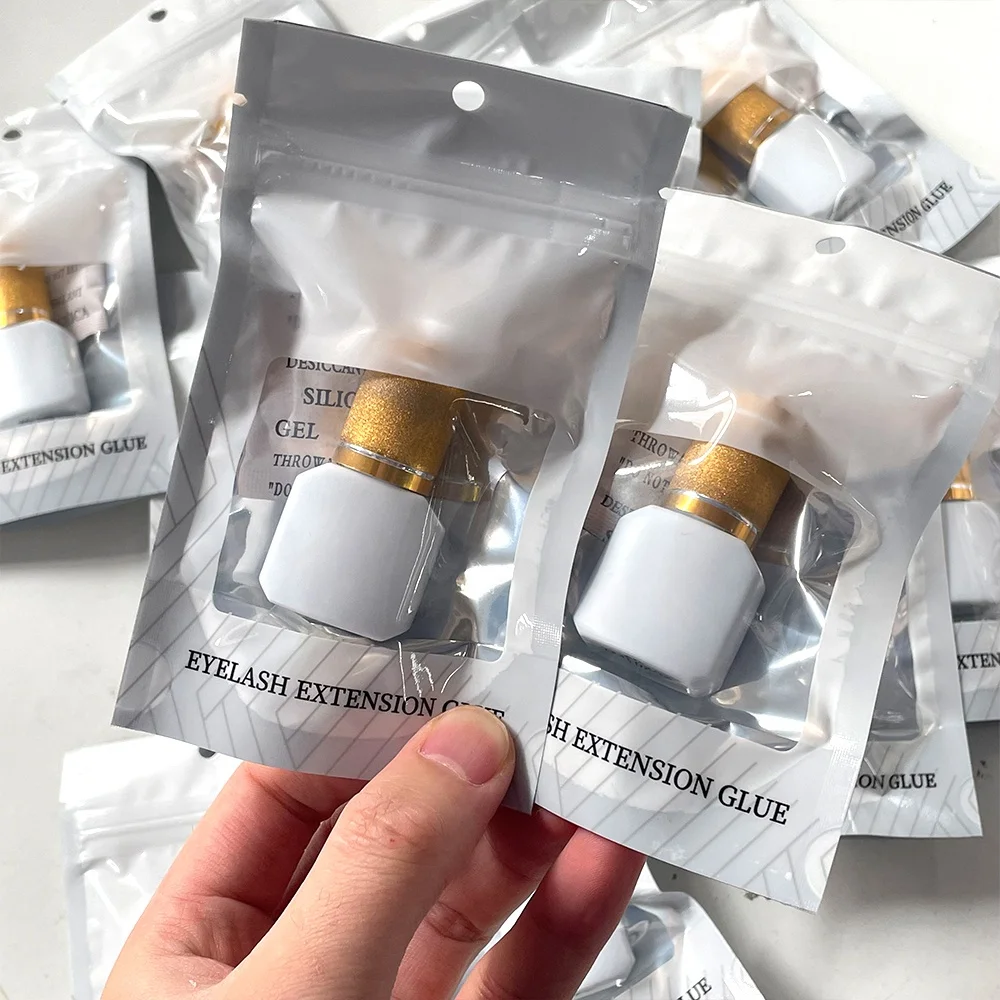 Custom Private Label Makeup Eyelash Extension Glue Waterproof Eyelash Extension 2 In1 Bond Clear Adhesive Glue Eyelash Lift Glue