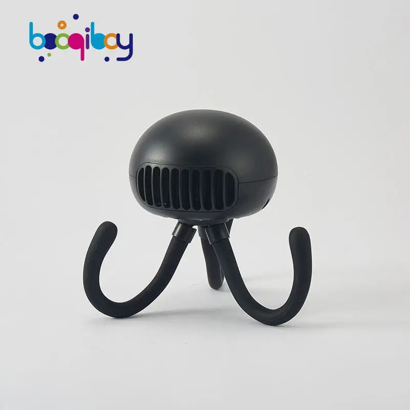 2023 New Design Octopus Fan 2000/4000 MA Learless Portable USB Charging Jellyfish Baby Cart Fan Hip Fanny Pack Baby Carrier