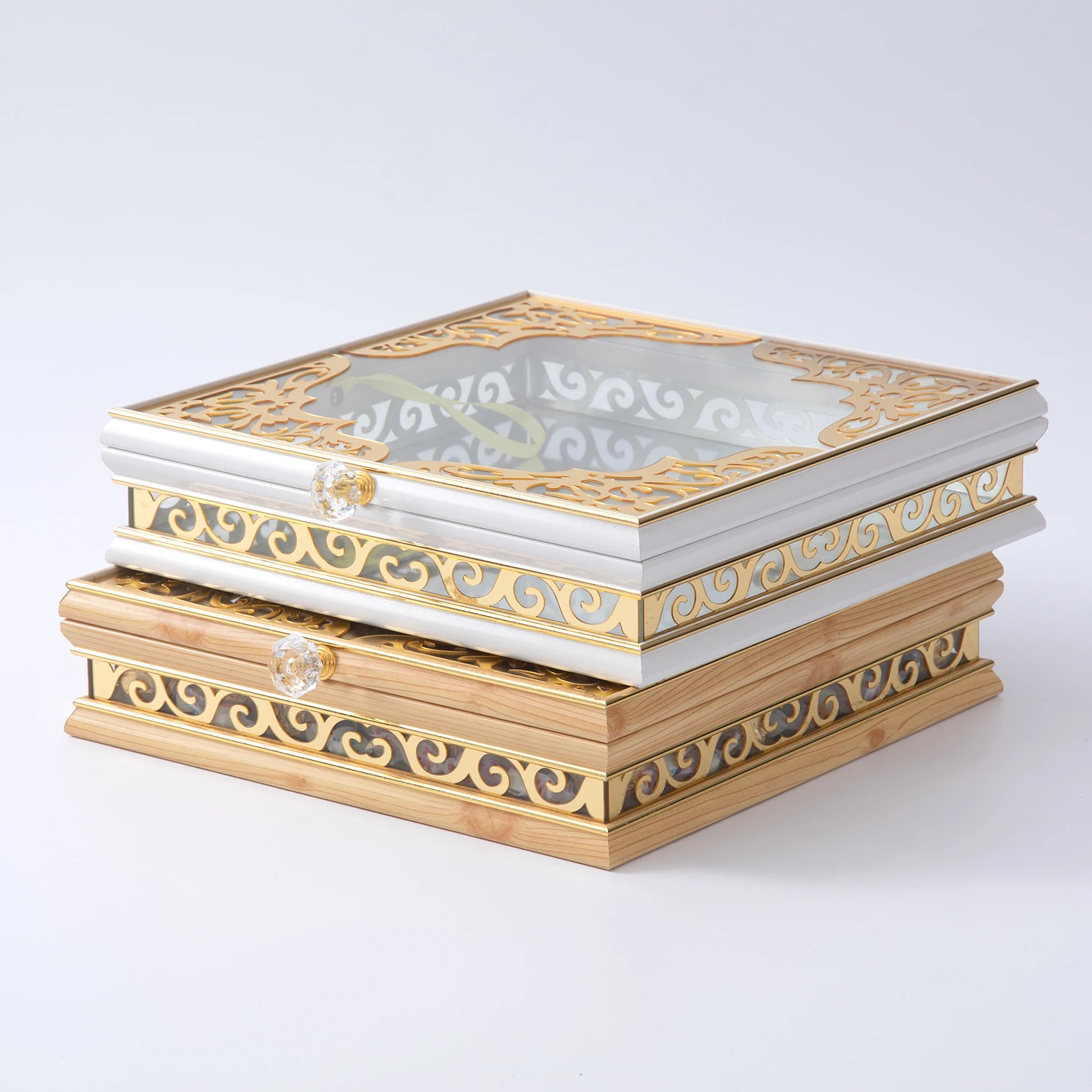 Luxury Burlywood Rectangular Wholesale Candy Chocolate Sweet Gift Box With Lid Mirror Box