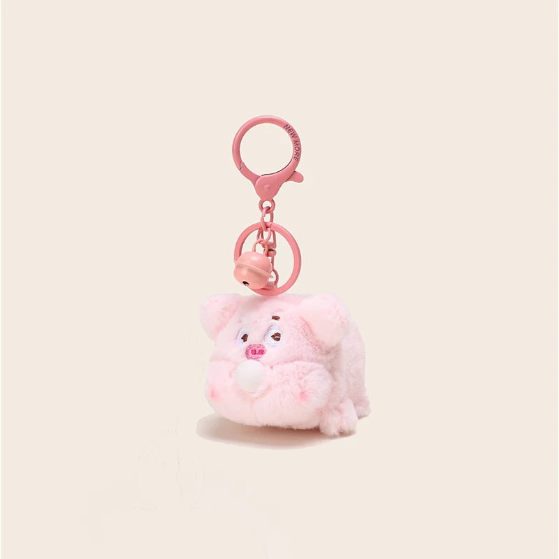 Animal soft panda frog plush keychain toy for kids