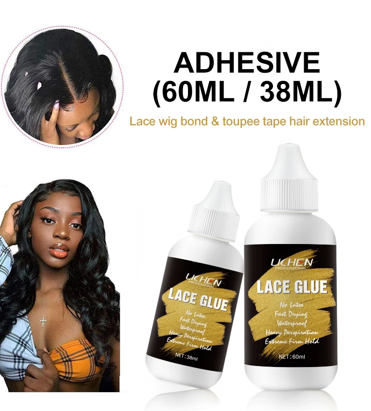 vender waterproof clear lace glue set private label wig glue gel lace wig adhesive bonding glue for hair