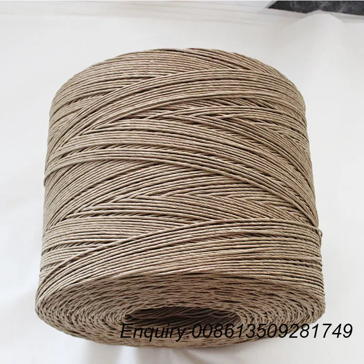 Twisted paper rope for paper bag making