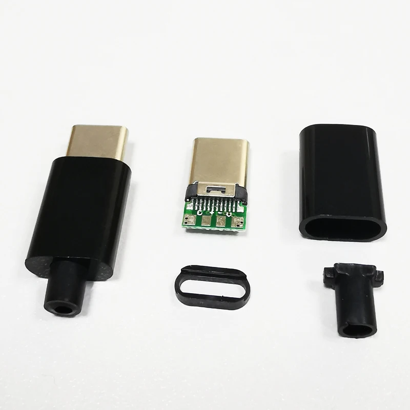 TYPE-C USB штекер разъем с печатной платой 24pin сварочная линия передачи данных интерфейса DIY кабель для передачи данных для коннектора