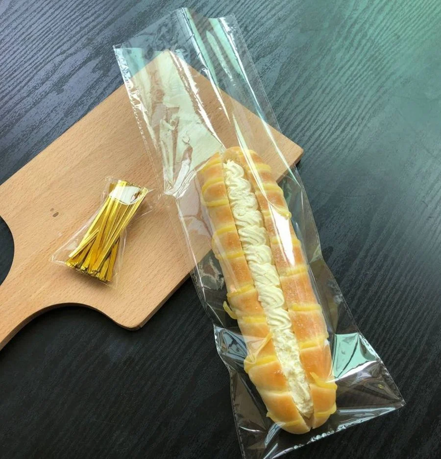 Custom Sizes Plastic Bread Loaf Bag Food Cellophane Packaging Storage Bakery Toast Sandwich Bread Packaging Bag