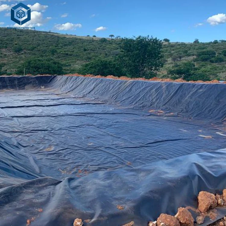 Геомембра 1 мм hdpe 40 mils водонепроницаемая геомембрана для сельского хозяйства