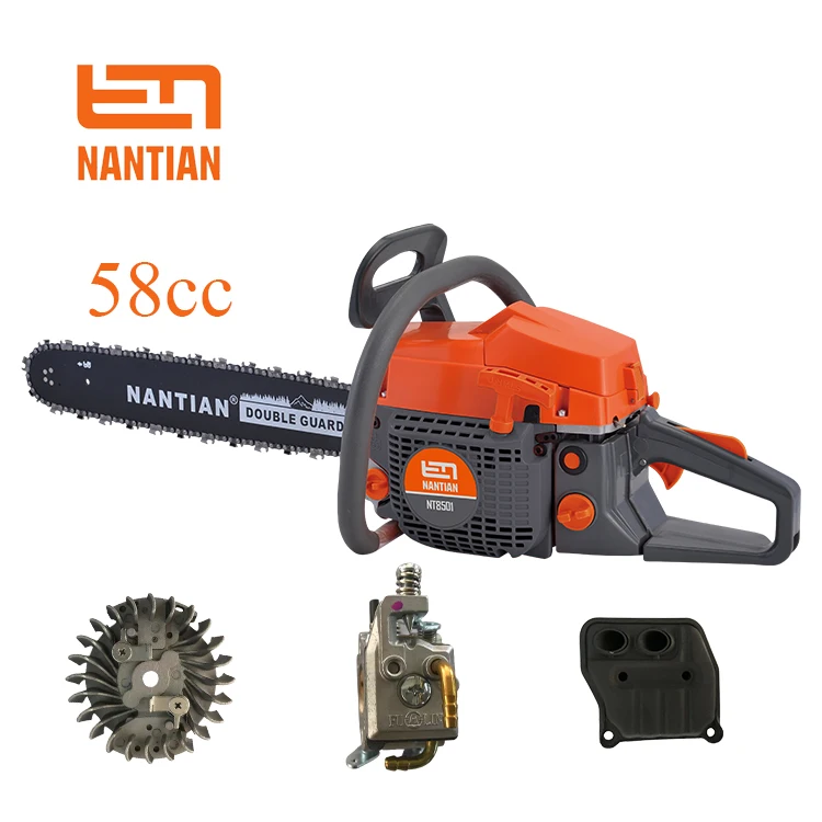 Nantian Widely Cheap Gasoline Chainsaw Heavy Duty Used Gas Power Chain Saw