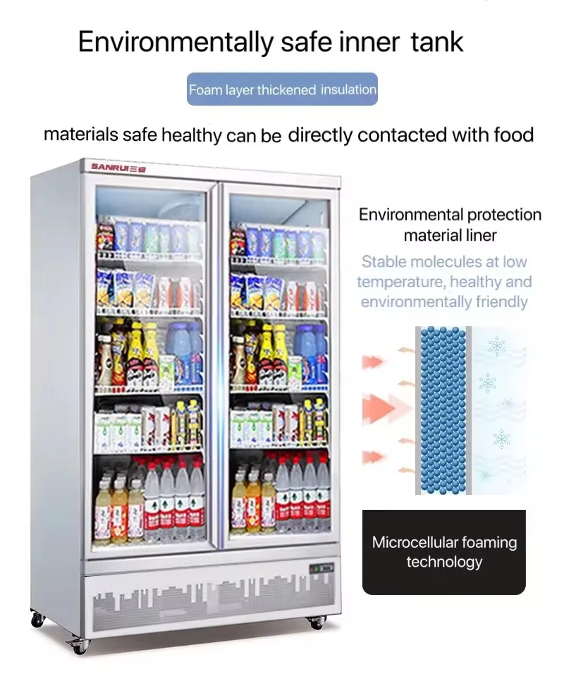 slid door 3-year warranty Cola Glass Door Supermarket Beverage Showcase Pepsi Display Cooler Drink Refrigerator fridge
