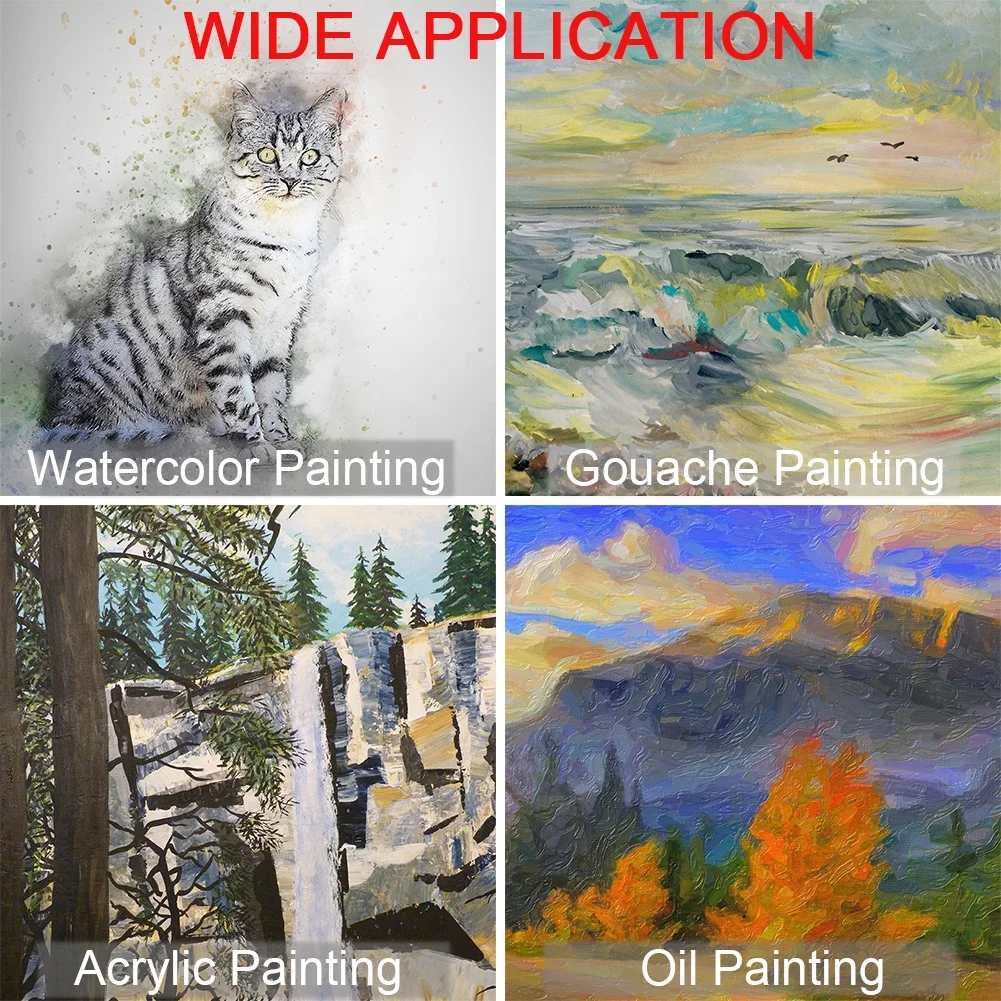 11pcs Detail Paint Brushes Extra Fine Tips Professional Miniature Painting Art Set for Micro Watercolor Oil Acrylic Craft Models