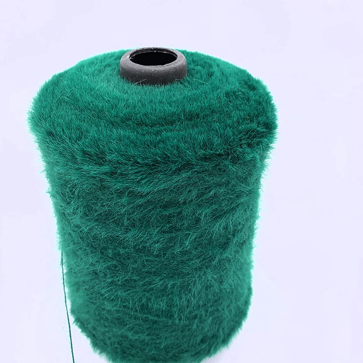 Wholesale softy fancy imitate mink yarn for knitting socks dyed