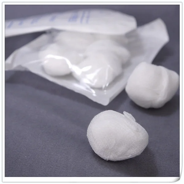 Disposable sterile light gauze ball for medical