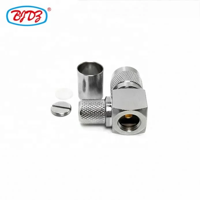 Manufacturer supply Wholesale TNC Male 90 degree crimp TNC plug male connector for LMR400 RG8 RG8 RF Coax Coaxial connector