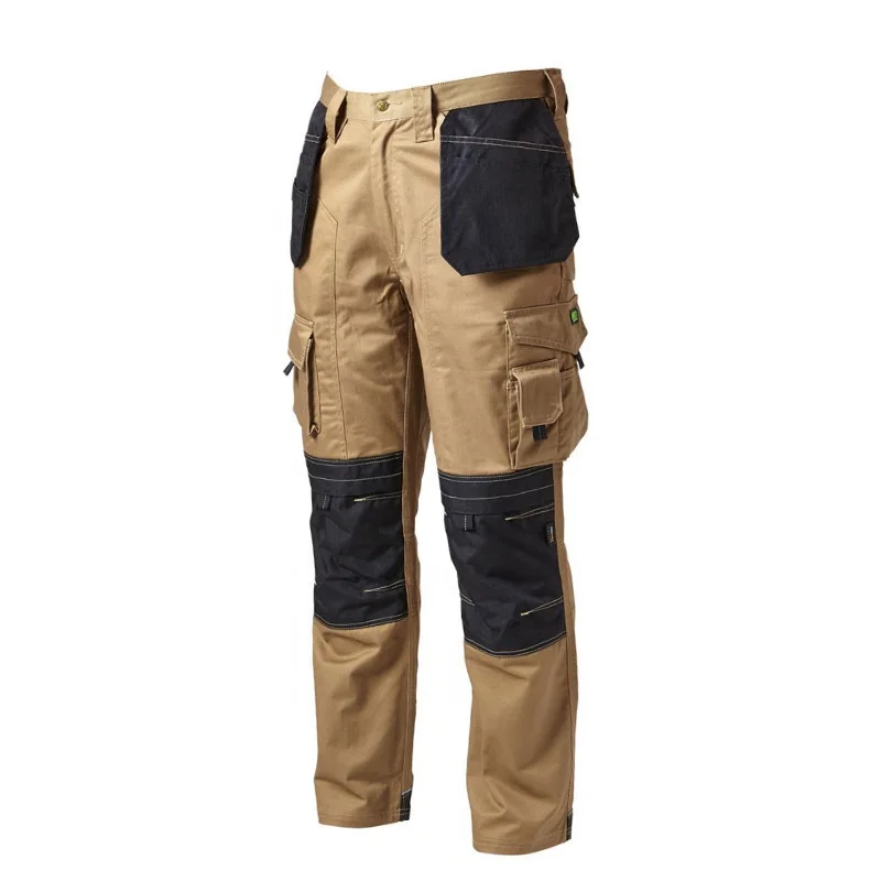 six pocket heavy duty mens cargo pants with knee pad