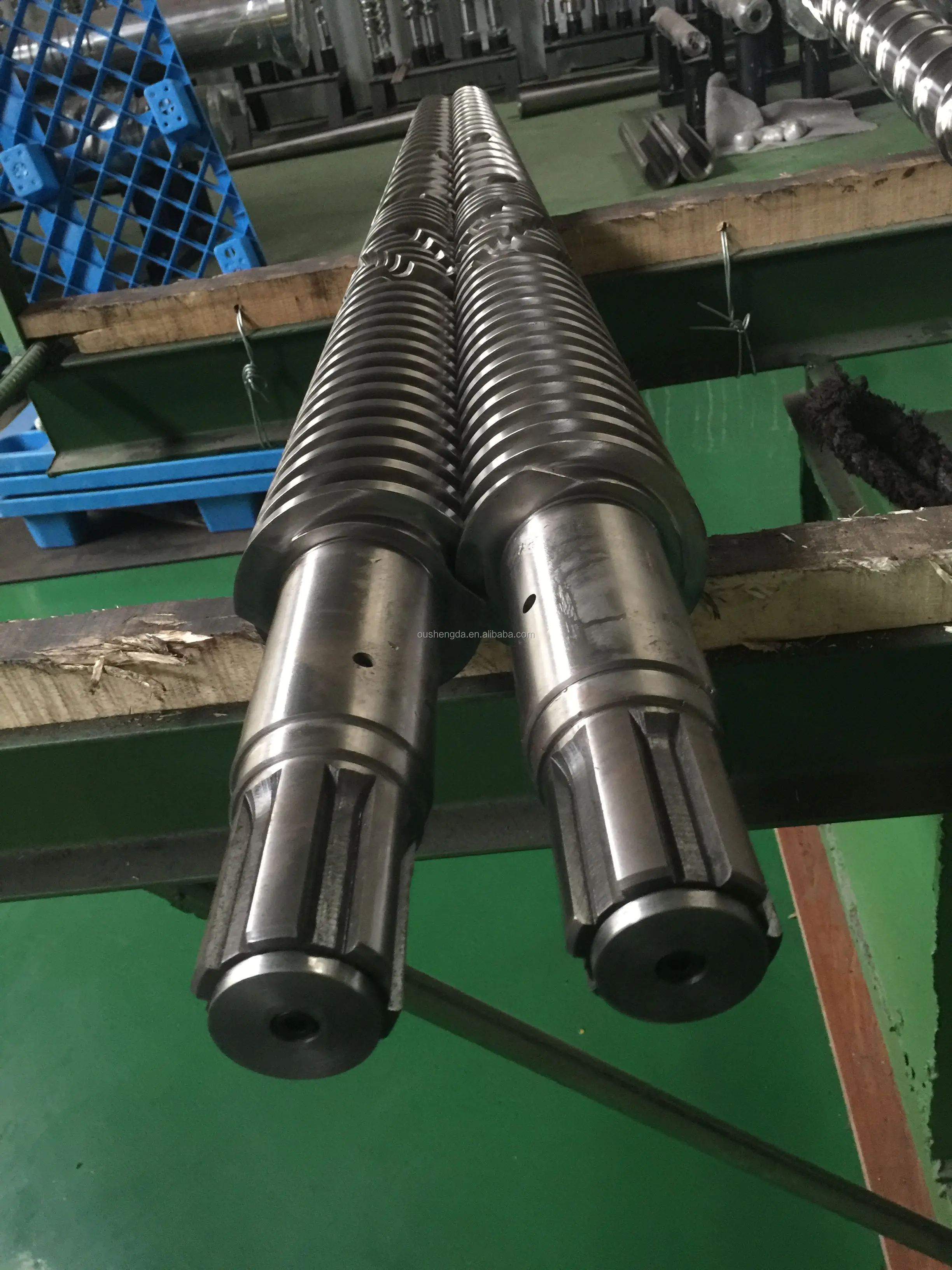 extrusion machine twin double screws barrel for PVC foam sheet panel board extruder