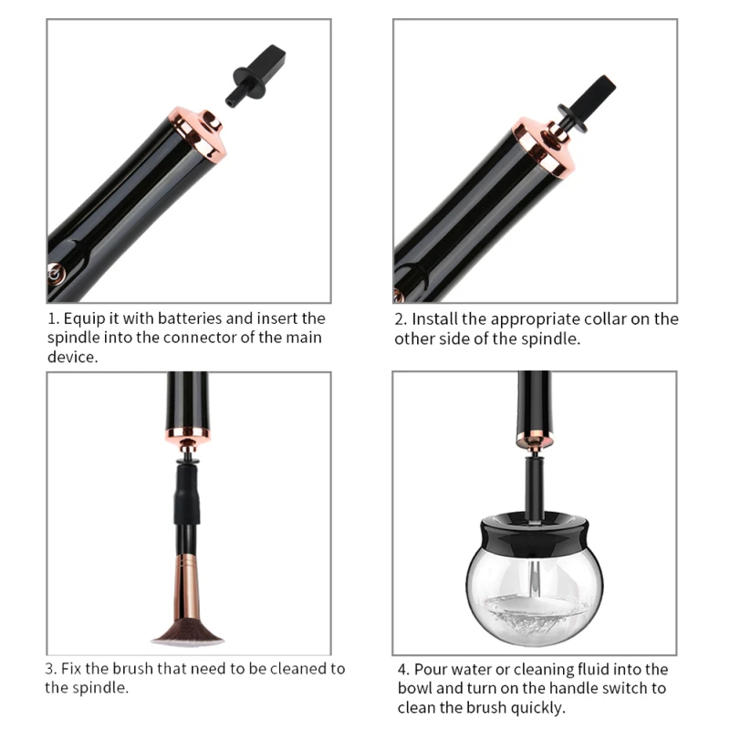 
OEM factory private label Makeup brushes cleaner and dryer battery operated beauty cosmetics Electric makeup brushes cleaner 