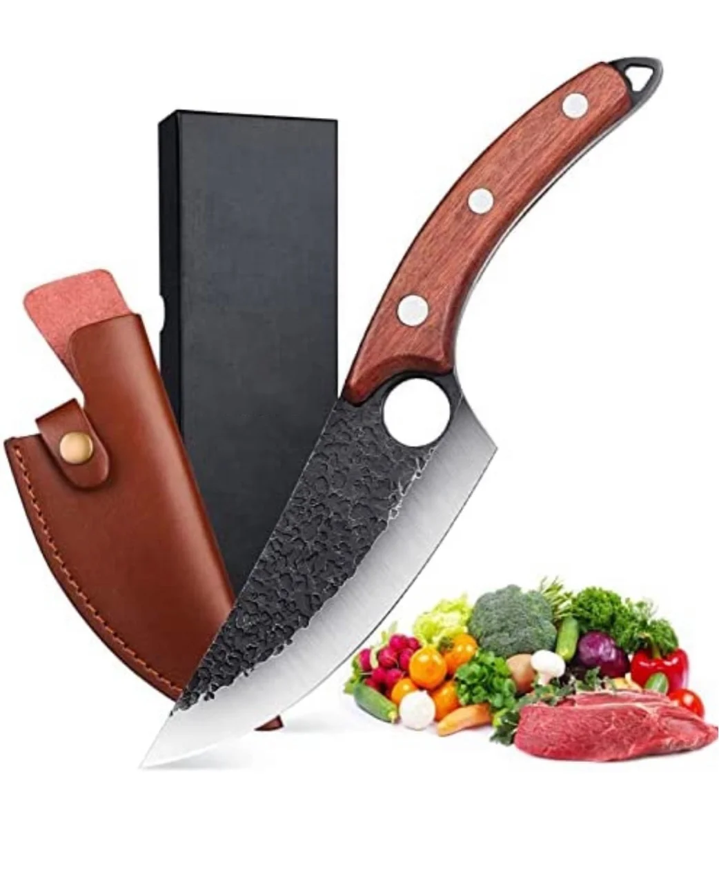 High Quality Hand Forged Meat Cleaver Knife Butcher Knife Chopping Knife for Meat Cutting