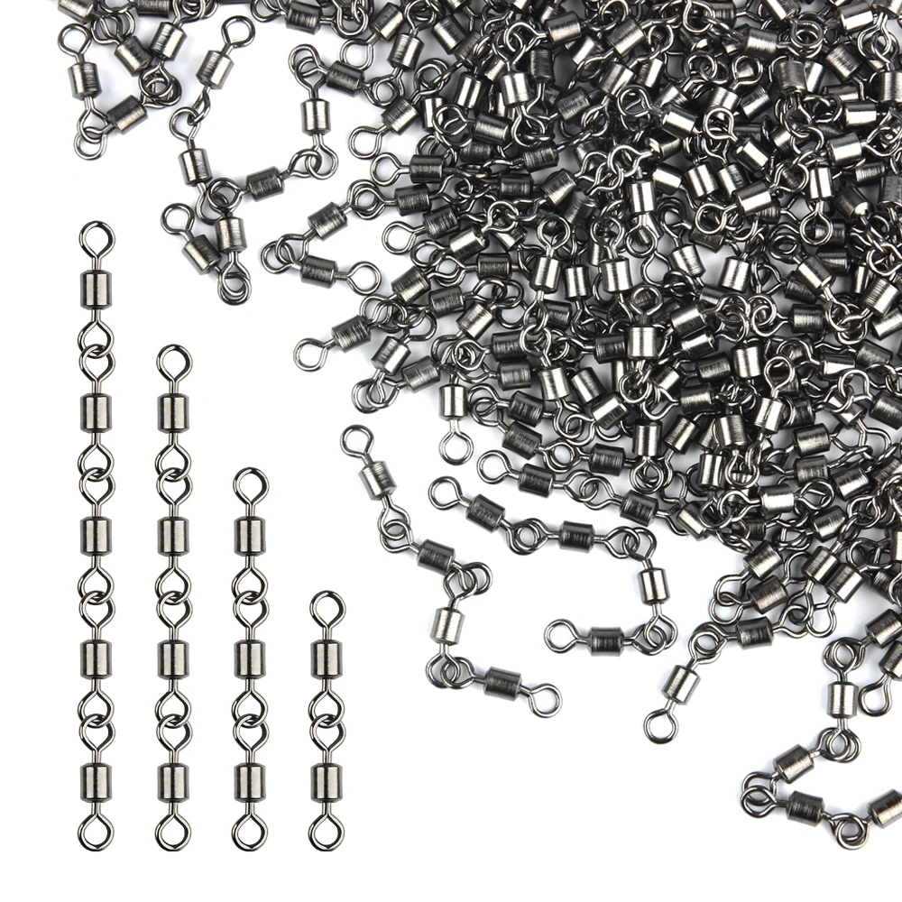 Spinpoler Five Four Three Joint Rolling Swivel With Nice Snap Fishing Accessories Connector For Lure Fishhook Fishing Tackle