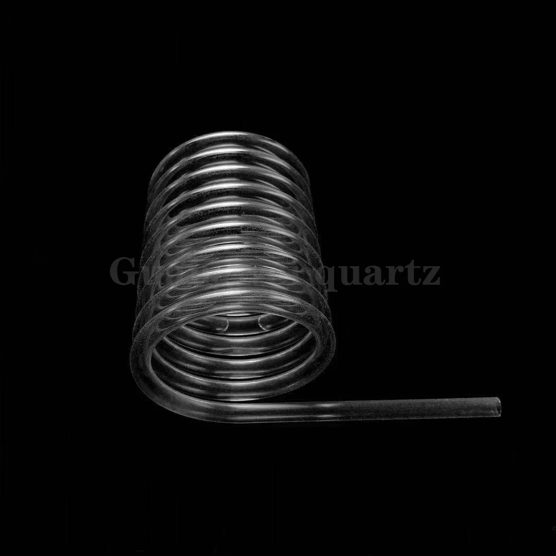 Manufacturers support customized high quality spiral quartz spiral tube quartz glass tube