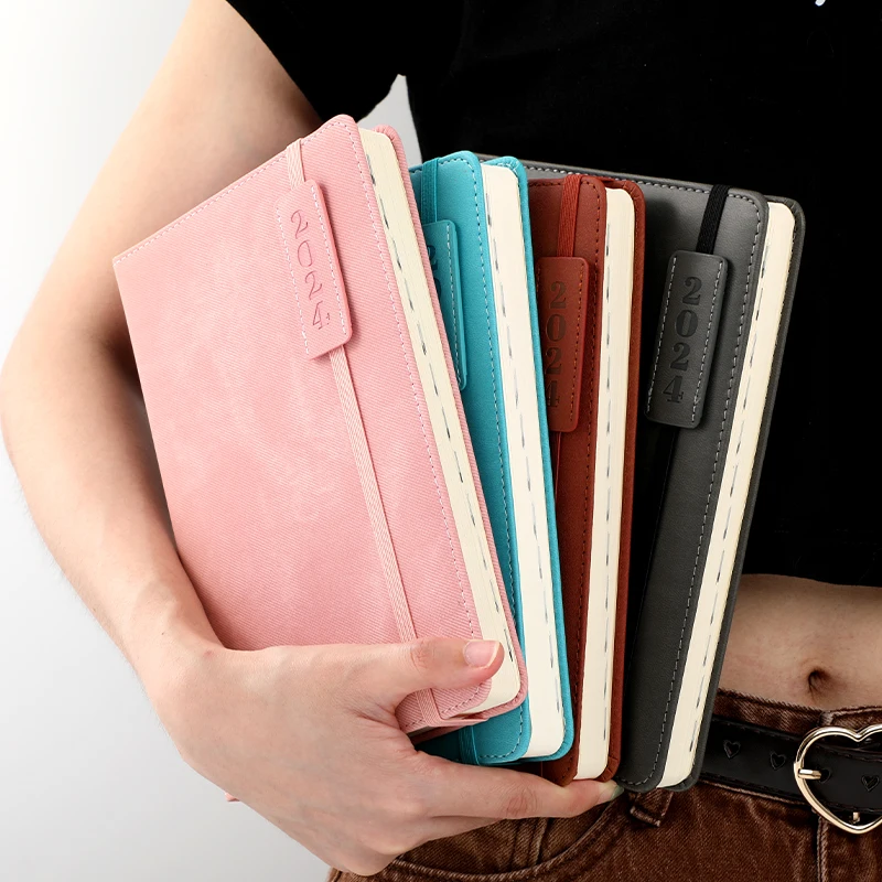 10 in 1 PU leather 2025 planner custom logo A5 notebooks 176 sheets monthly planner 2025-2025 calendars A5 journal notebooks