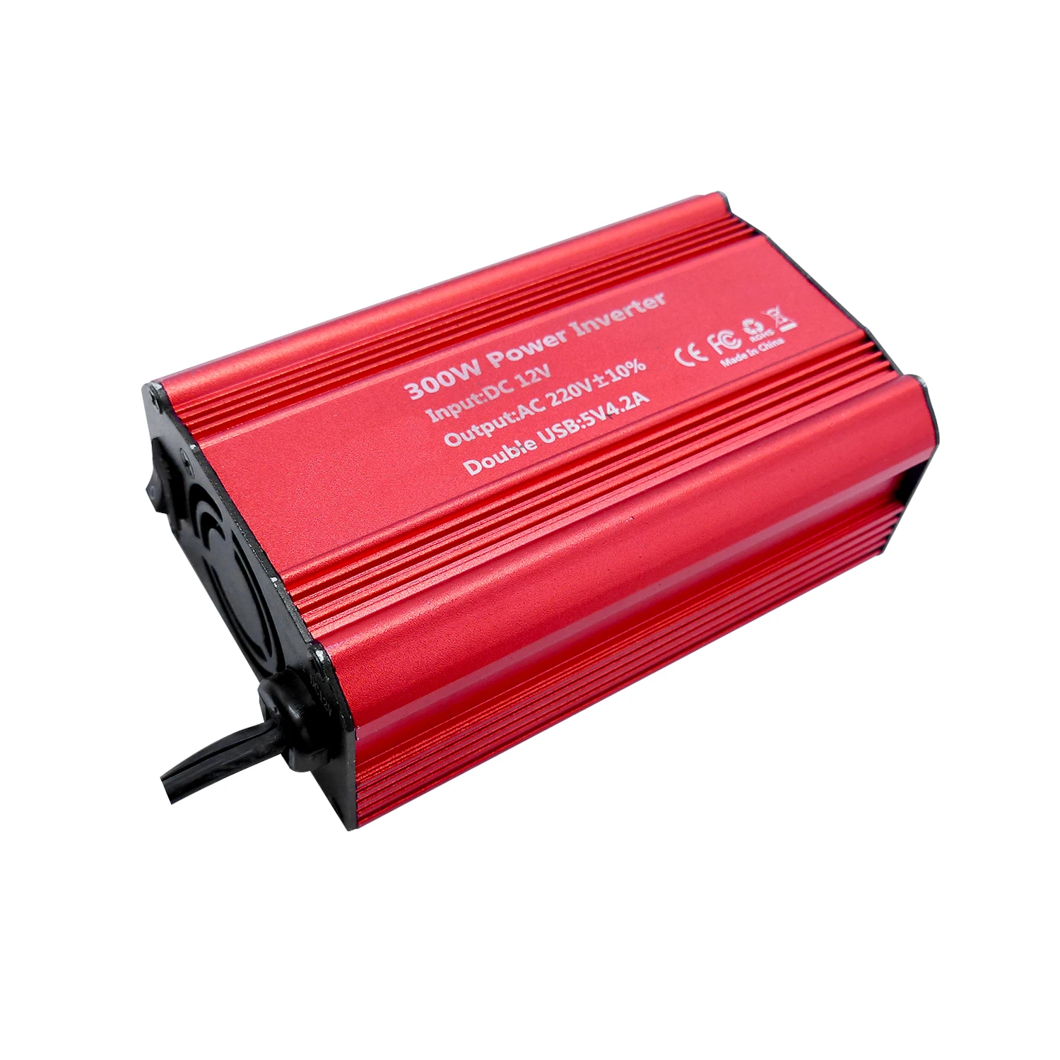 7900-300W(110) 300w Power Inverter Dual Usb  With Red Or Black Outlet Car Outlet Adapter For Road Trip Camping