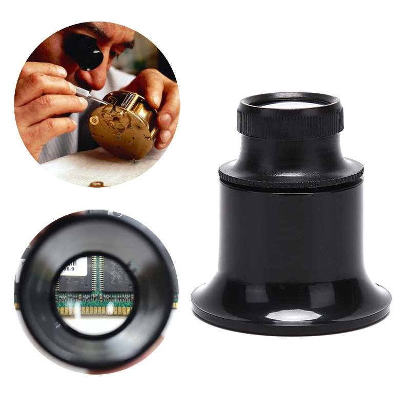Factory customization 20X pocket magnifying glass lens univet dental loupes