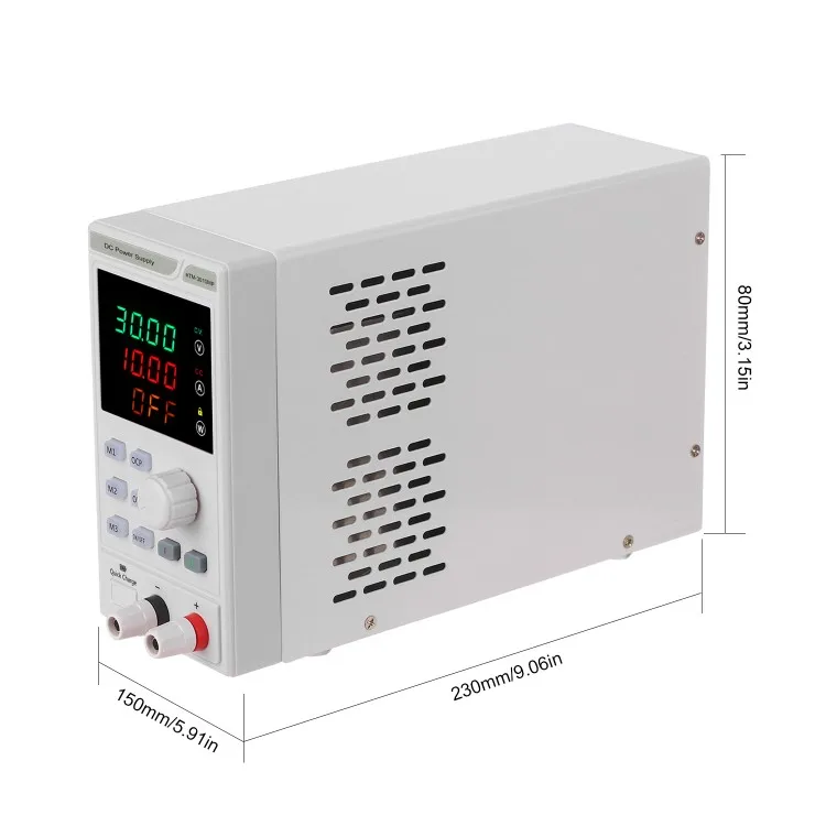 220V 0-30V 0-10A Programmable DC Power Supply Power Regulator 4-digit LED Display Voltage and Current Mini Regulated Power