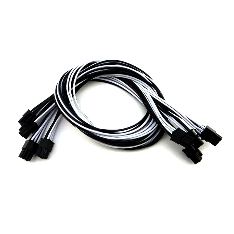  Высокое качество PCIE мужской 16awg GPU Кабель питания добыча 6 двойной 8 pin