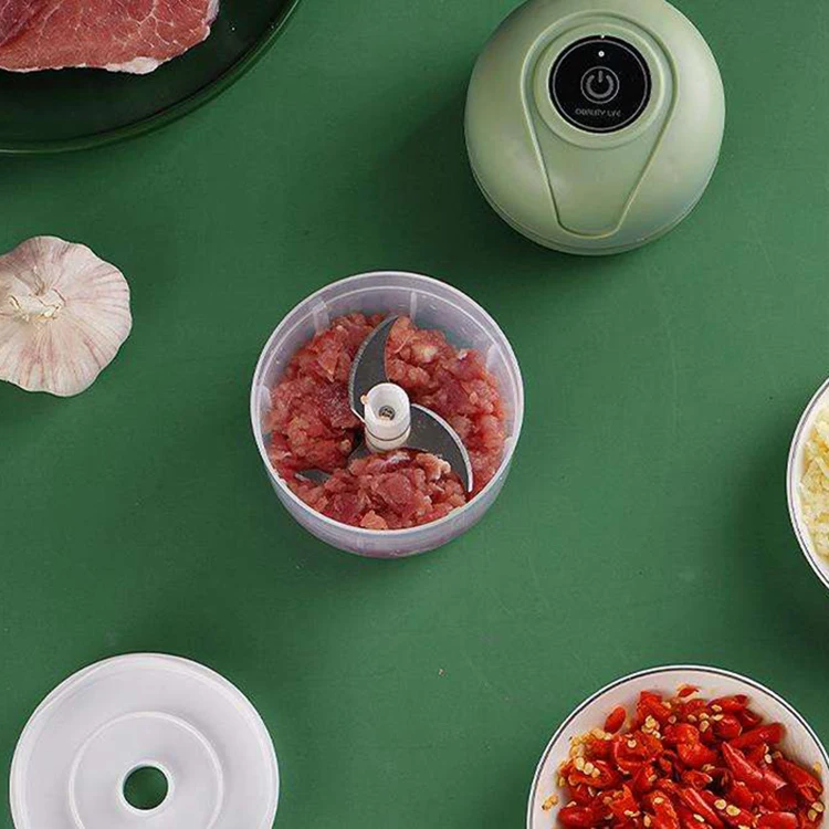 Оптовая продажа электрическая мини-USB перезаряжаемая мясорубка для чеснока