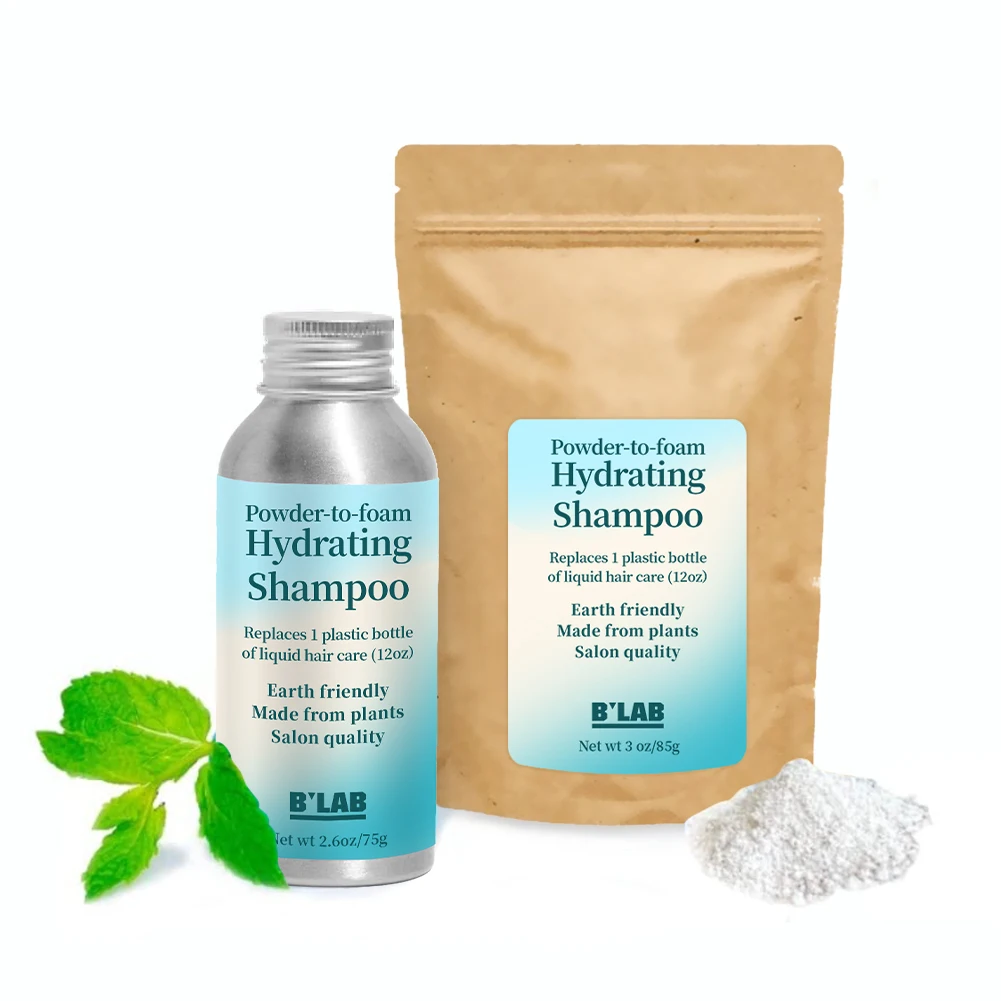 Private Label Hair Care Shampoo Powder for Deep Cleaning  Powder Based to Gel Shampoo Sachet Travel Powder to Gel Shampoo