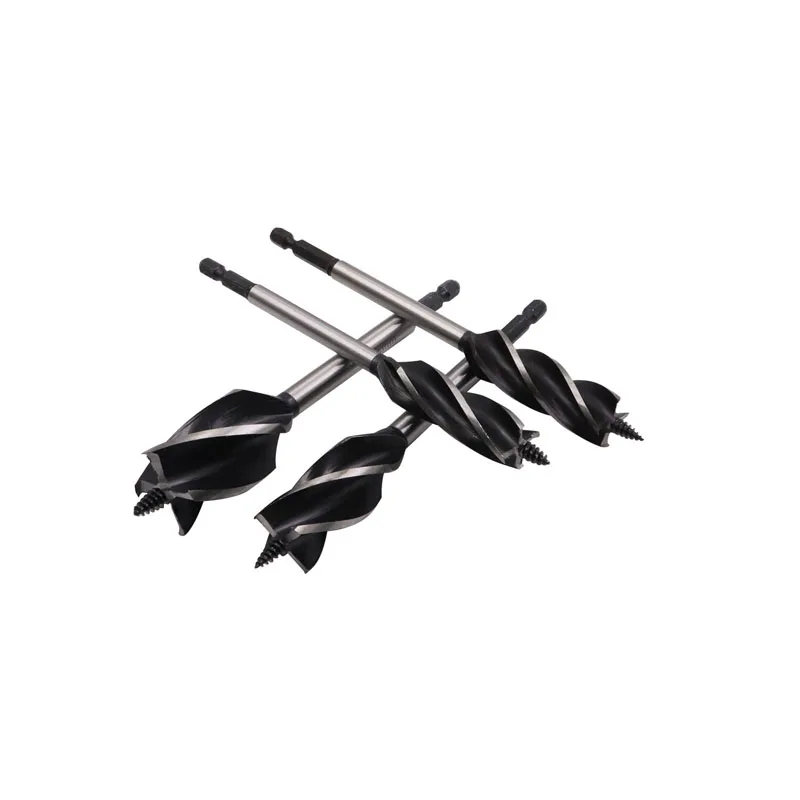 Hot selling four groove four blade support roller drill 10-35 head door lock hole opener door lock woodworking reaming drill bit