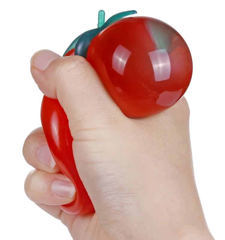Hot Selling High Quality Funny Environmental-Friendly Colorful TPR Squishy Tomato Smash Water Ball Toy