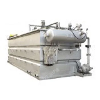 waste water treatment system horizontal DAF dissolved air flotation running smoothly