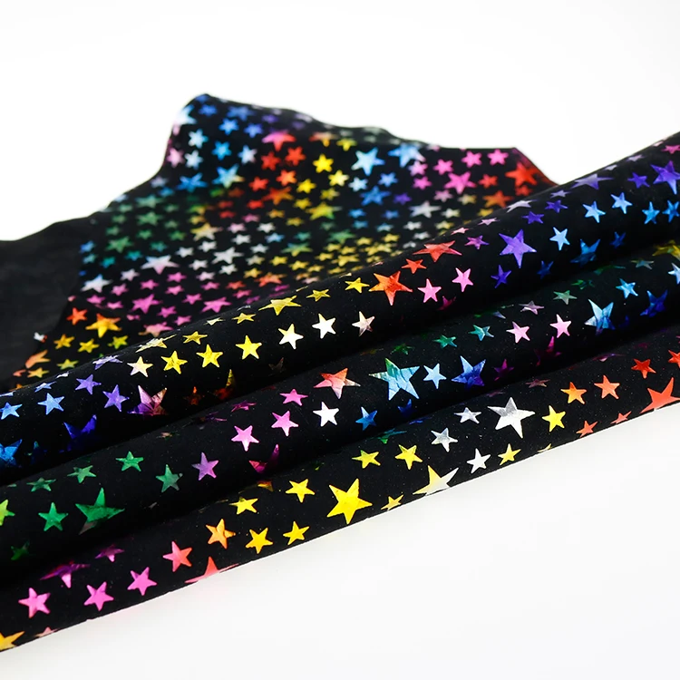 3011 # разноцветный термоштамповочный фольгированный текстиль, кожа, полиуретан и ткань