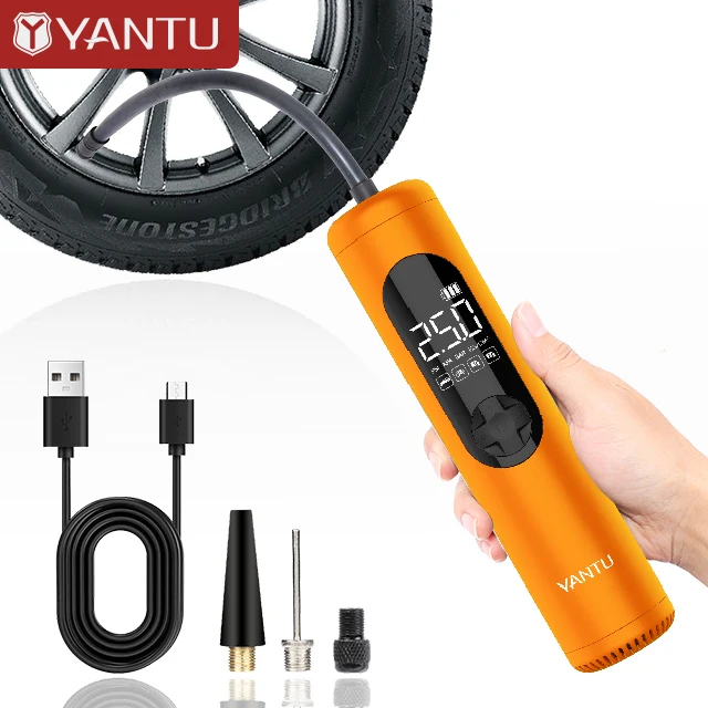 YANTU A23 мини беспроводной портативный цифровой насос для шин Электрический автоматический надувной велосипеда автомобильный