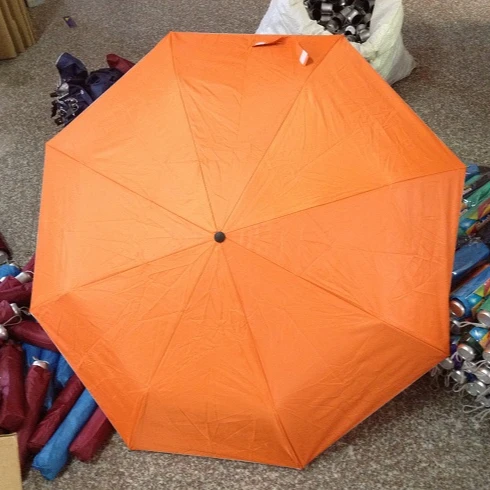 3 folding pocket umbrella promotion cheap umbrella give away popular for Brazil