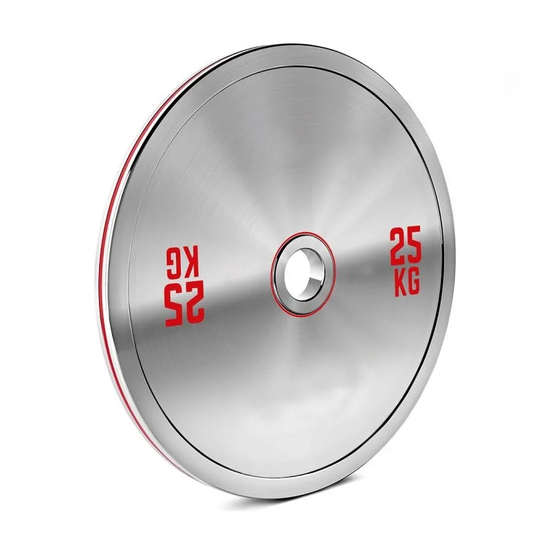 Powerlifting  Chrome Calibrated Stainless Steel  Weight Plates For Gym