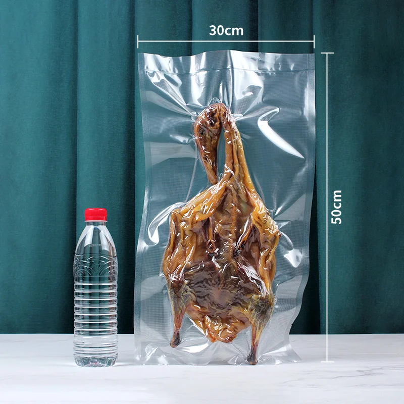 Wholesale Custom Plastic Pouch Packaging Clear Resealable Food Grade Vacuum Seal Bags For Food