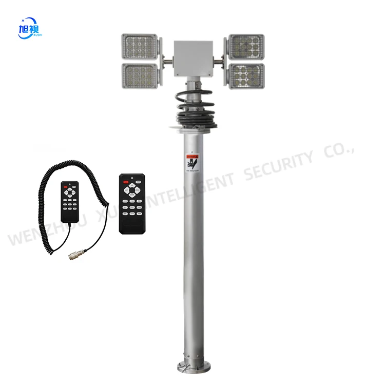 3.5M TELESCOPIC RESCUE COMMUNICATION ROTARY HIGH-POLE PNEUMATIC VEHICLE VERTICALLY INSTALLED EMERGENCY LIGHTING MAST LIGHTHOUSE