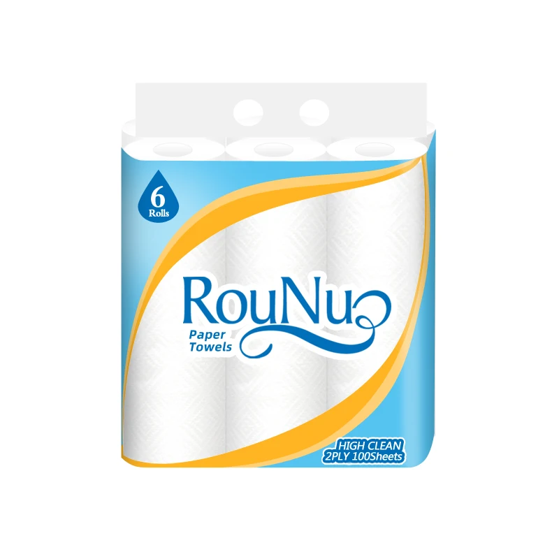  RouNuo Baoding новый продукт рельефная впитывающая кухонная бумага из древесной целлюлозы для
