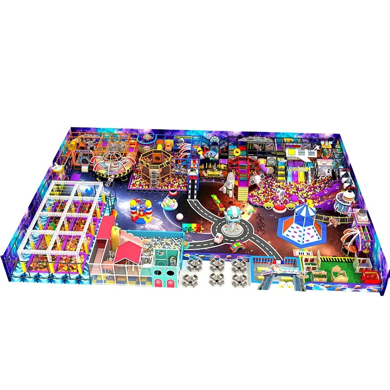 945SQM Commercial Kids Indoor Playground Served for Shopping Center With soft play equipment For Children