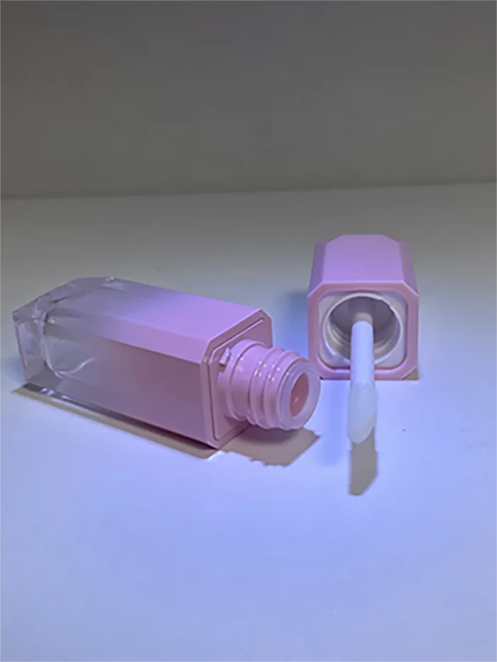 Custom Printed logo square Lip Balm Container Lip Oil Tubes 5ml Empty Mini Lipgloss Tubes