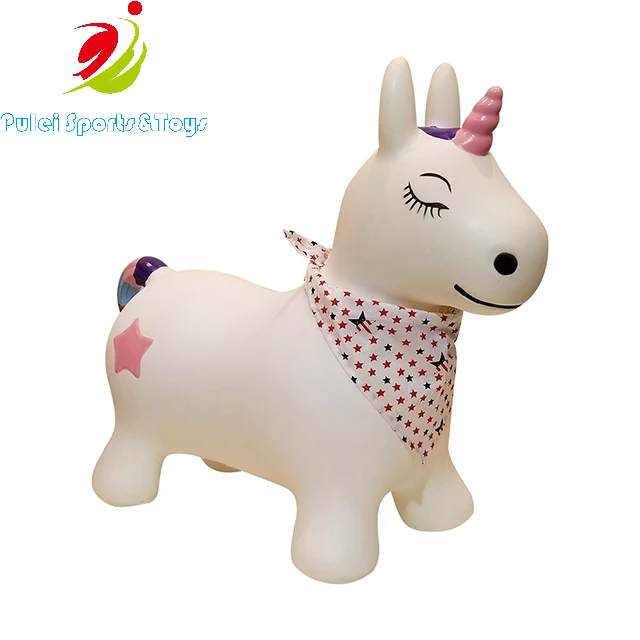 Good quality PVC inflatable bouncing unicorn toys for children